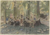 KT 2016 070
<br/>
In het park, 1906
<br/>
<em>Monnickendam, Martin (1874 - 1943)</em>